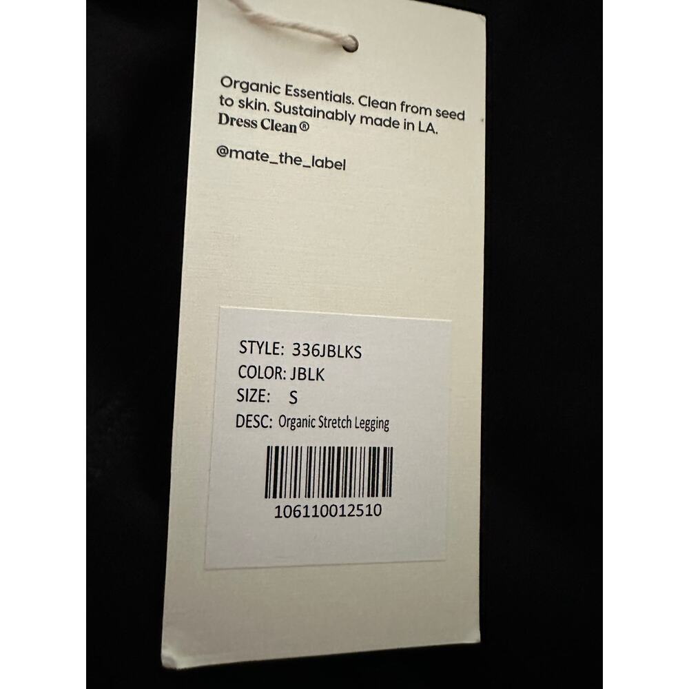Mate the label organic stretch leggings black size small - Picture 6 of 7